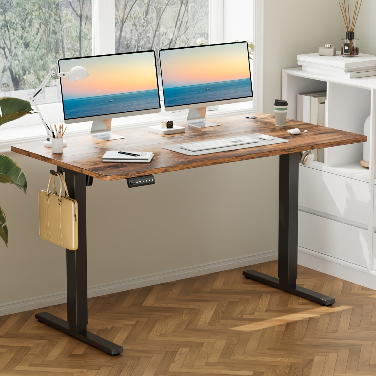 Ergonomic 48" Sit-Stand Gaming & Office Desk | Electric Motorized Workstation