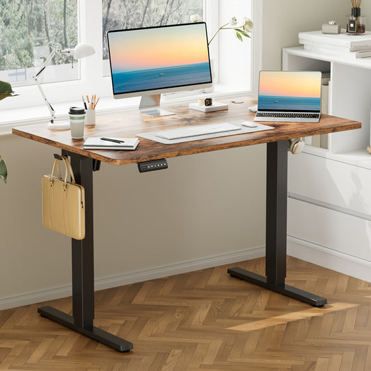 Ergonomic 48" Sit-Stand Gaming & Office Desk | Electric Motorized Workstation