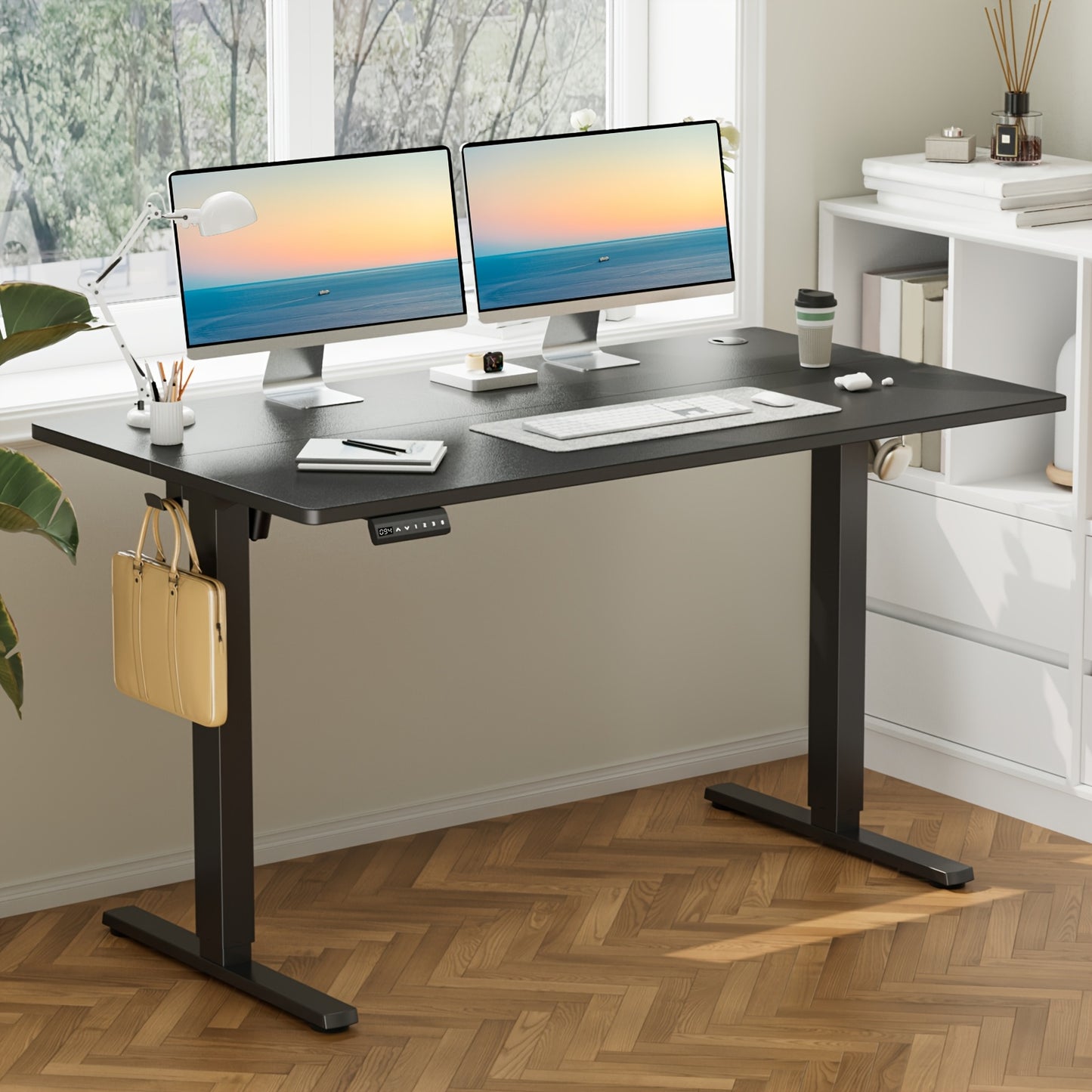 Ergonomic 48" Sit-Stand Gaming & Office Desk | Electric Motorized Workstation