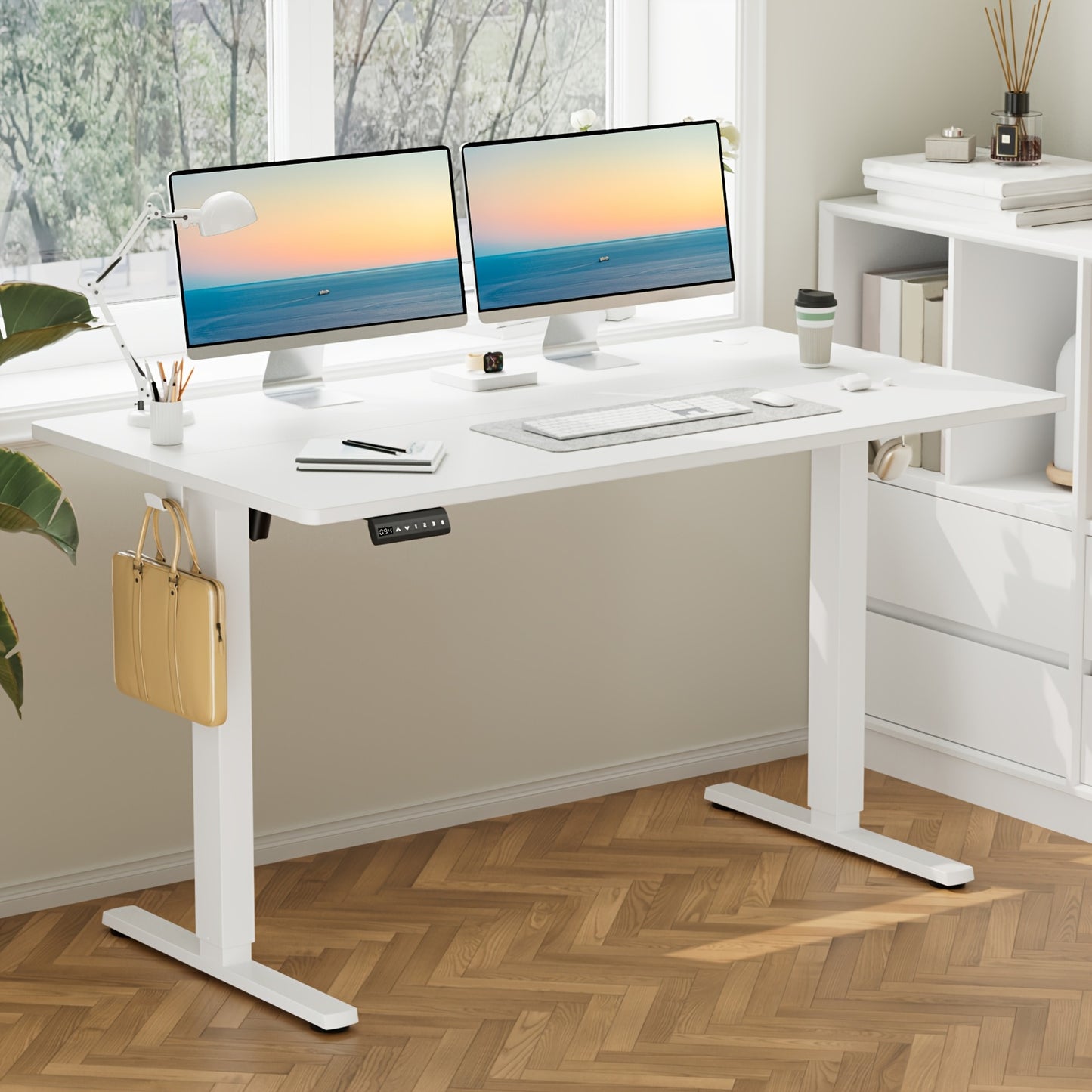 Ergonomic 48" Sit-Stand Gaming & Office Desk | Electric Motorized Workstation