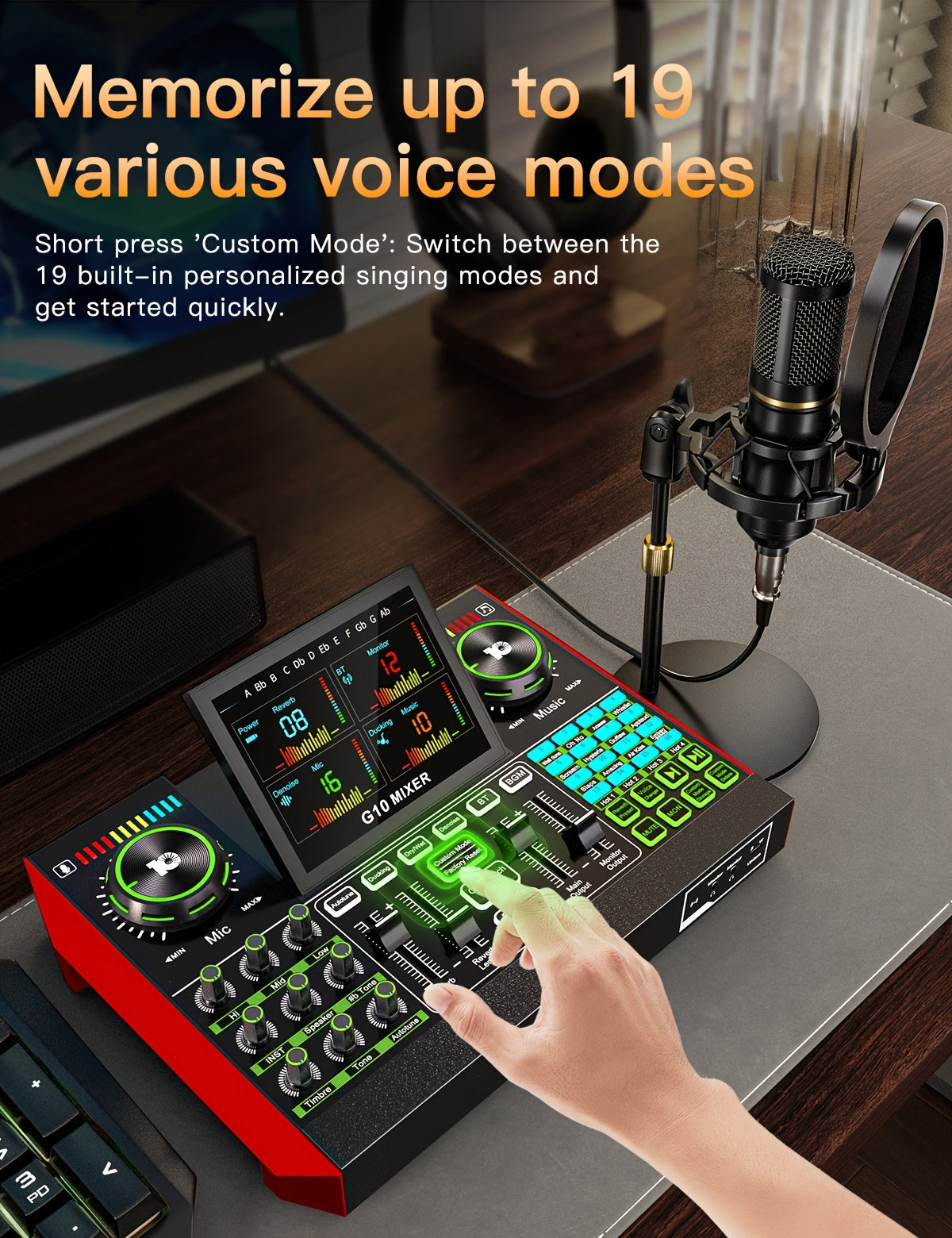 Studio Professional Podcast and Recording Microphone G10-BM800