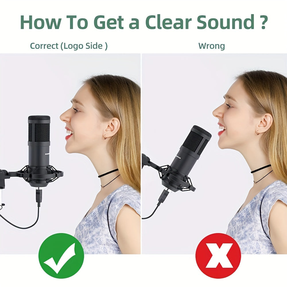SUDOTACK Microphone - Podcast Condenser with Professional Sound.