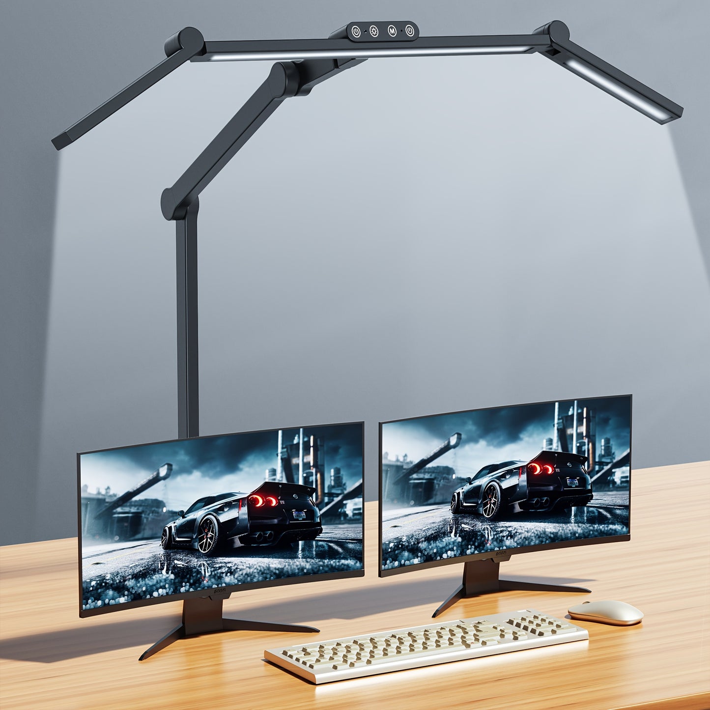 Smart Home Office LED Lamp: 24W, Clamp and Auto-Dimming