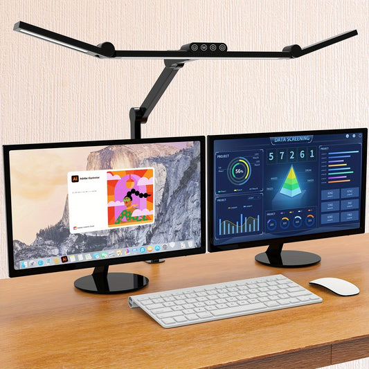 Smart Home Office LED Lamp: 24W, Clamp and Auto-Dimming